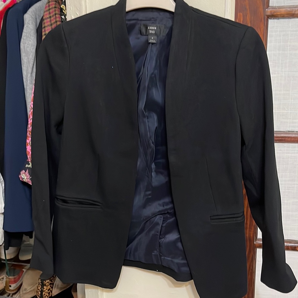 J.Crew Black Blazer Sz 4